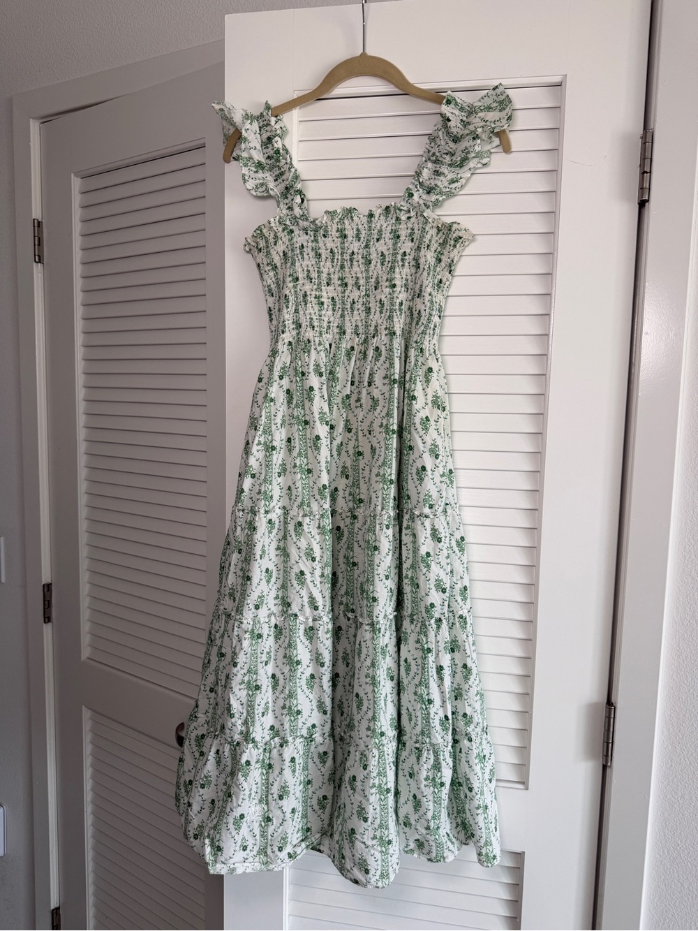Hill House Green Vine Stripe Ellie Nap Dress size S - Picture 3 of 8